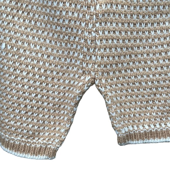 J. Crew Women’s Camel & Ivory Merino Wool Blend Sweater XXL NWT - Picture 6 of 12